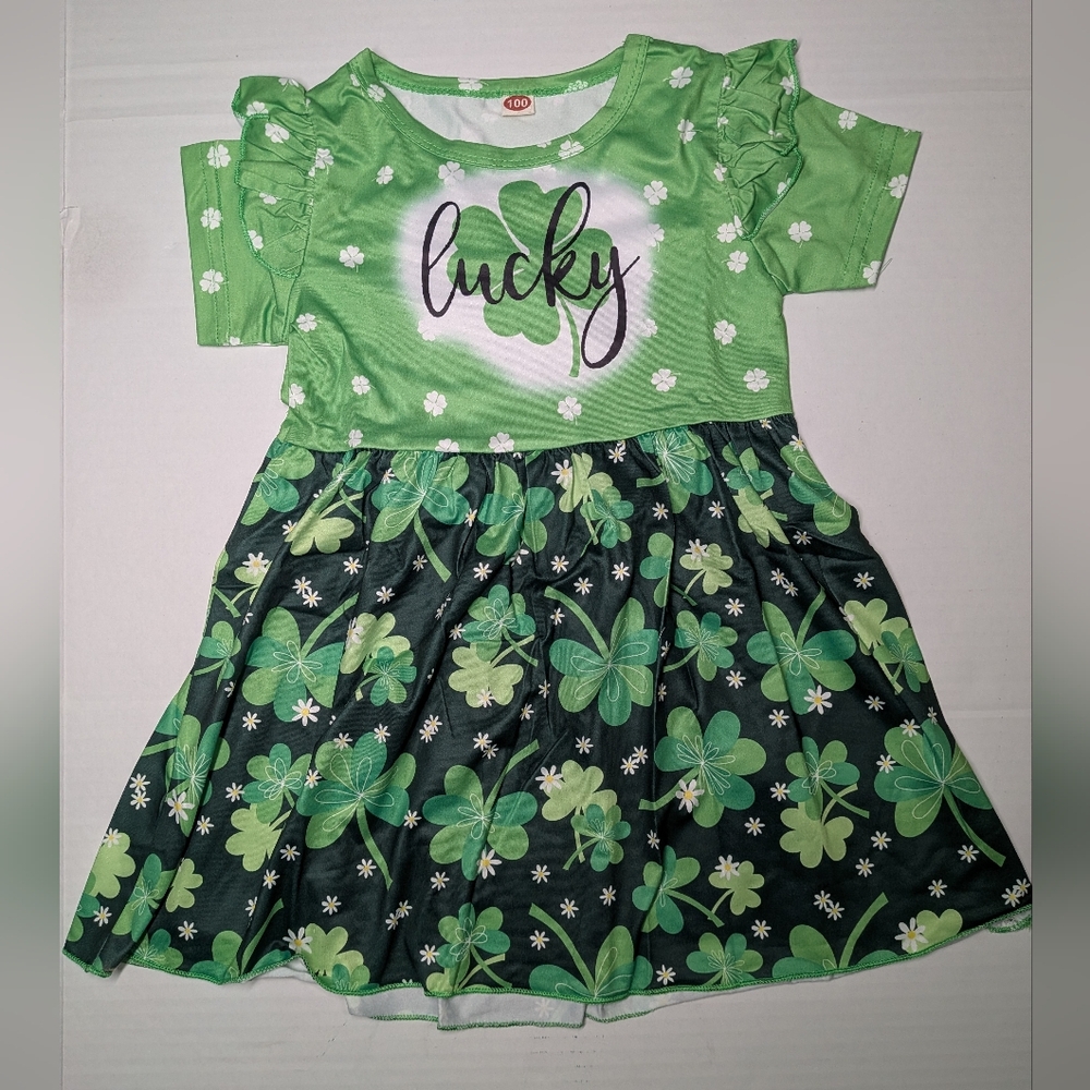 Girls' Lucky St. Patrick's Day Dress 3/4T